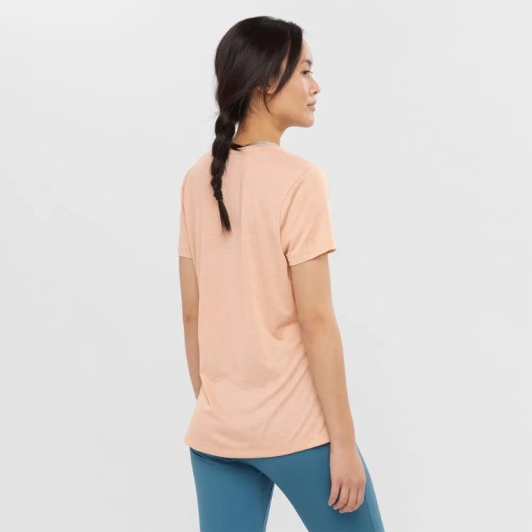 Apricot Salomon Agile Short Sleeve Women's T-Shirts | IE ET2463